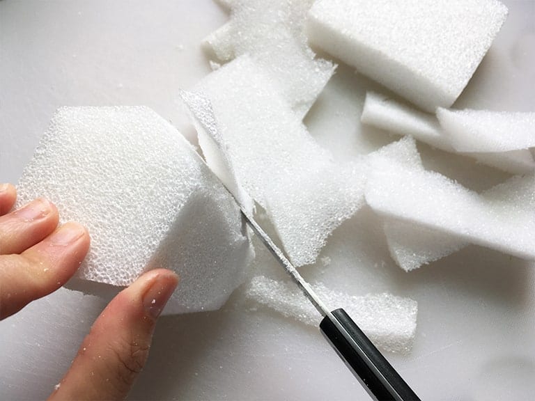 Cut and shape foam to fit in your Mug or Container