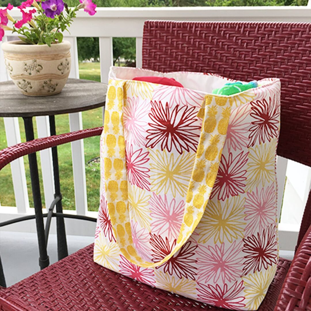 Easy Sew Summer Beach Tote Free Printable
