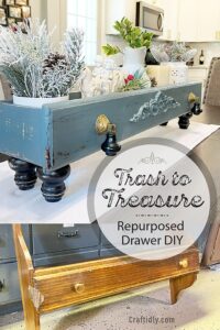 Repurposed Drawer Transformed Into A Table Riser