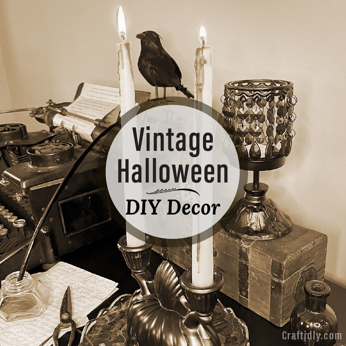 Vintage halloween decor ideas easy upcycle projects