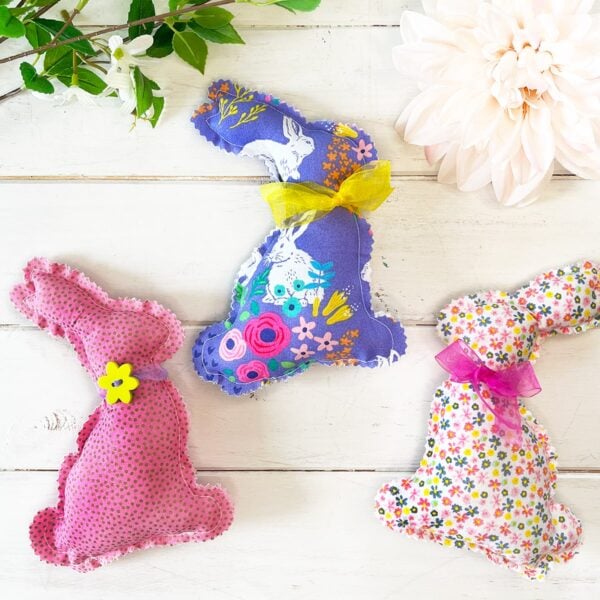Easy Sew Stuffed Bunny - Free Pattern