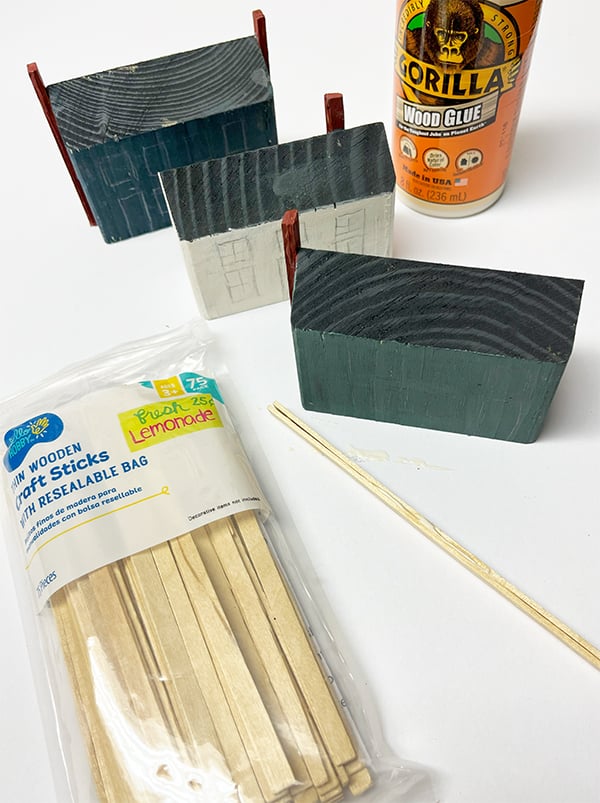 How to Make Tiny Wooden Houses Using Scrap Wood